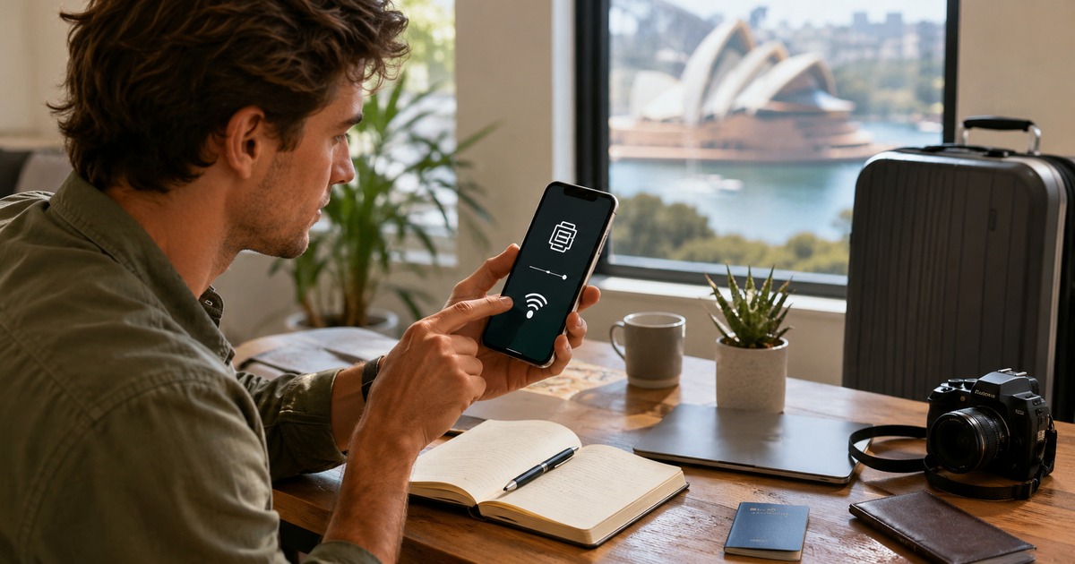 esim card australia in an Australian real-world setting