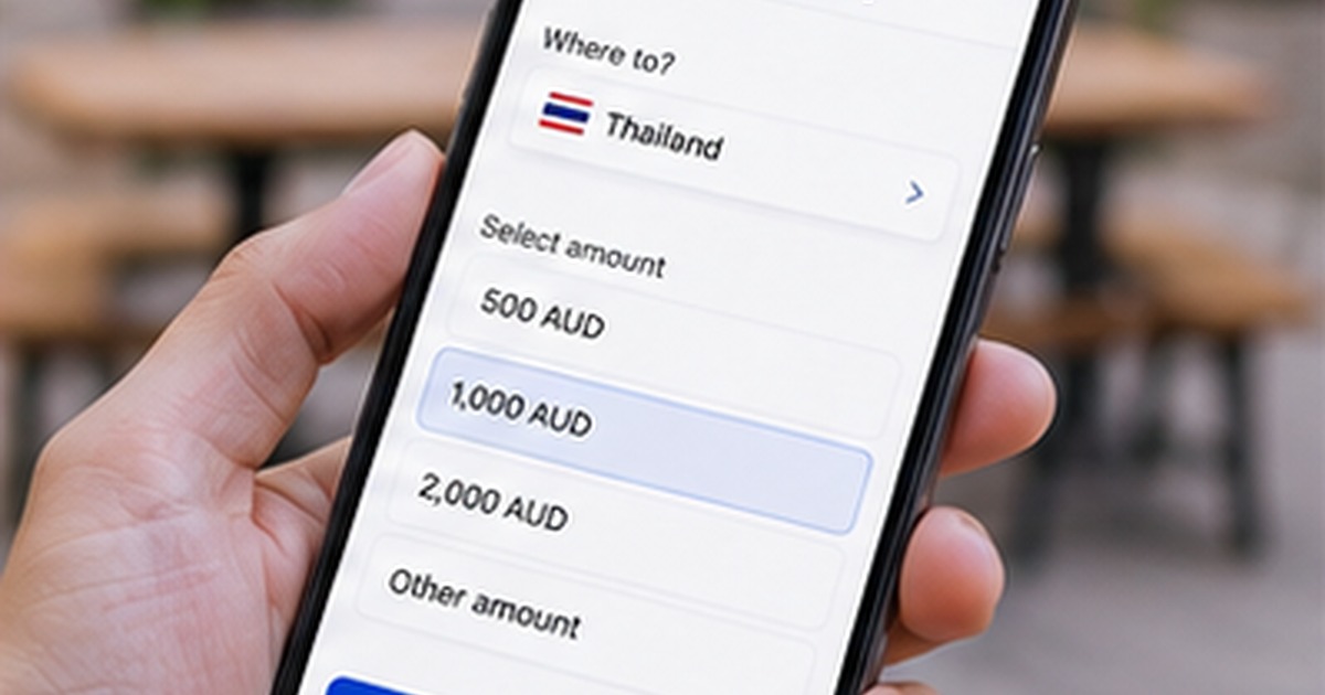 Practical Australian context for money transfer app